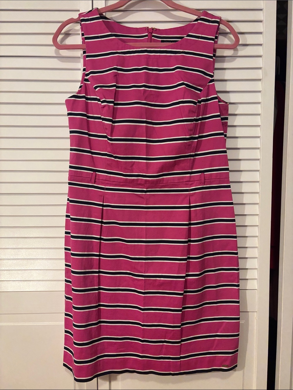 Tommy Hilfiger Pink Striped Shift Dress